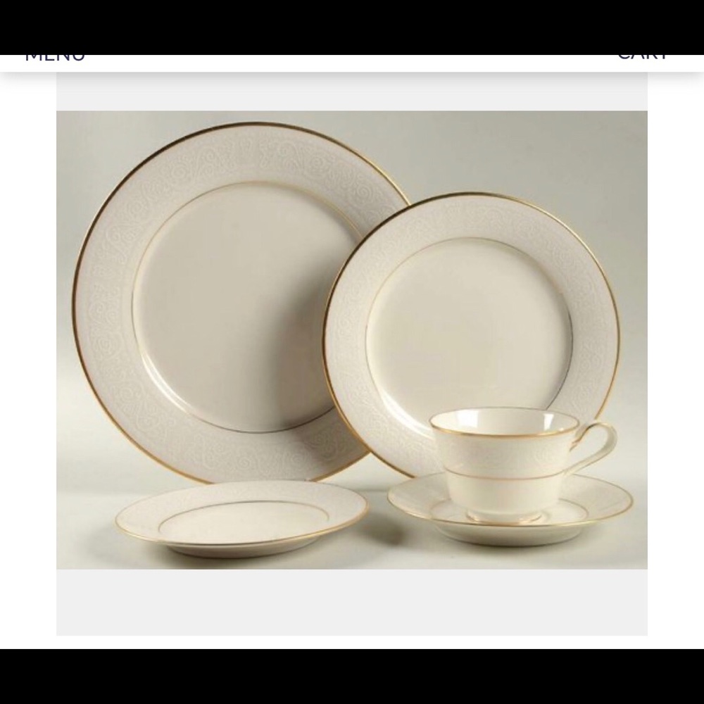 Vtg Noritake China Tulane 5 Piece Place Setting